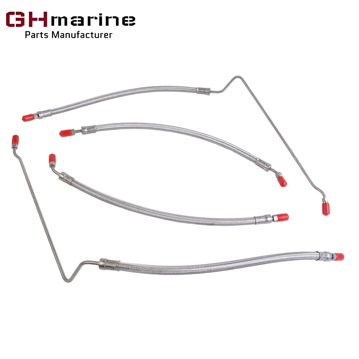 Trim Tilt Cylinder Hydraulic Hose Kit For Mercruiser Alpha 1 15-9/16 Bravo 1 2 3 X 9B-104A 32-99904Q 32-864589 32-864588