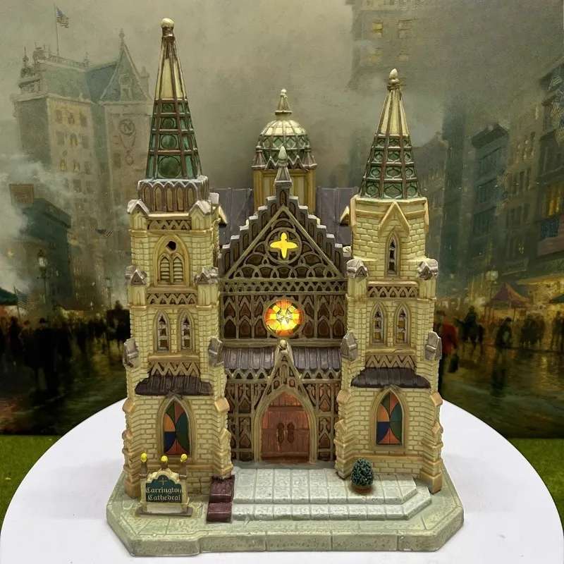 

Church Series - Foreign Trade Export Hand Painted Ceramic House Building Scene Home Decorations Christmas Ornaments