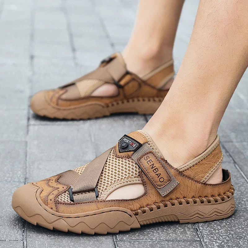 Men Sandals Non-slip Summer High Quality Outdoor Beach Slippers fashion Casual Shoes Cheap Men\'s shoes Water Shoes men