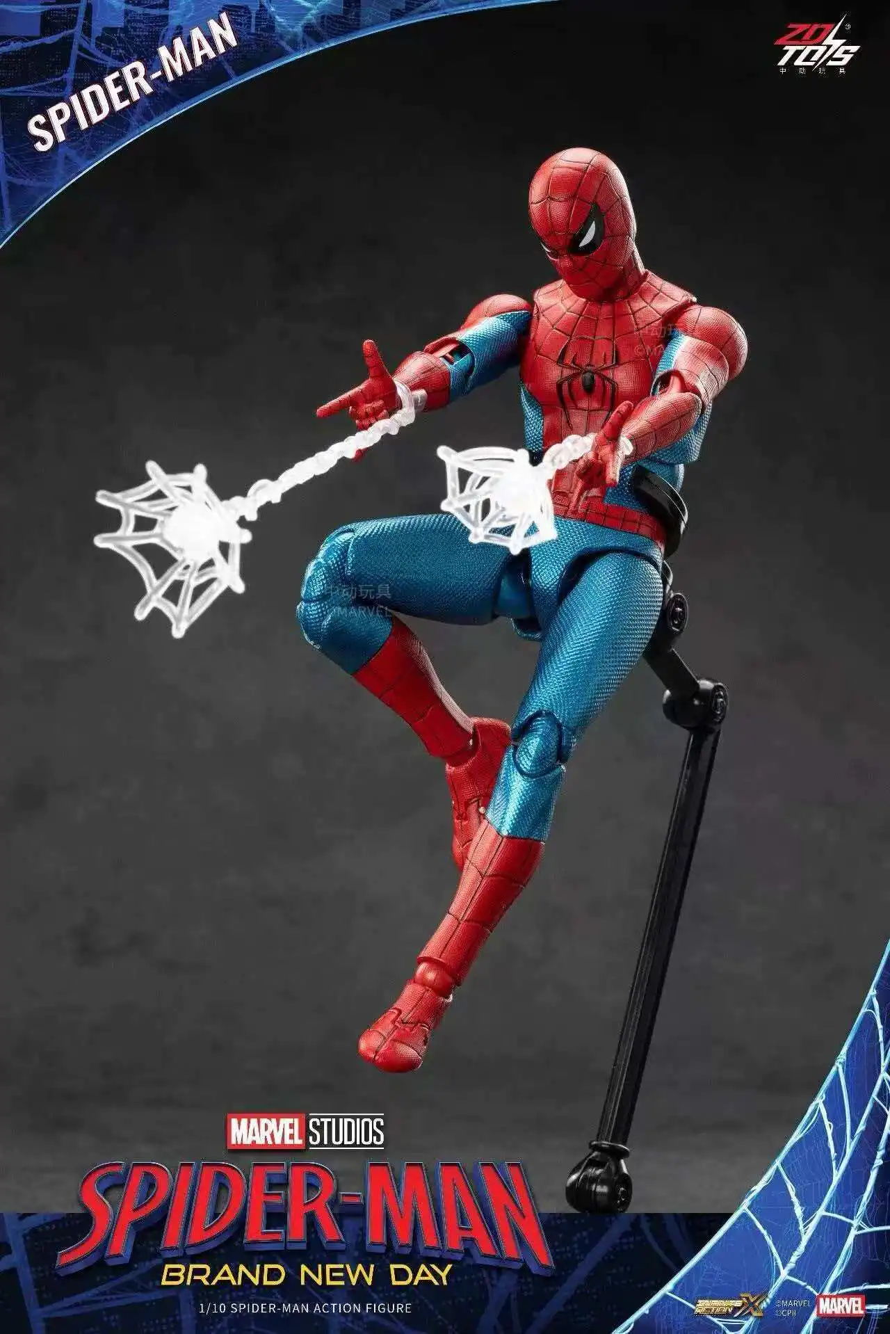 Original ZD Toys Spider Man Brand New Day Action Figures Peter Parker Mecha Joint Movable Model Movie Avengers Collection Toys - view 3