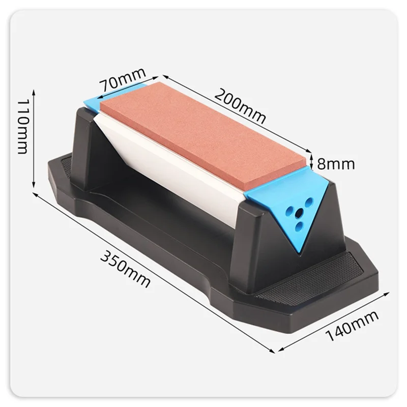 3 جوانب 400/1000/3000 حصى أدوات شحذ ممتازة مبراة حجر مع حامل قبضة الحافة وقاعدة غير قابلة للانزلاق-N38R #6