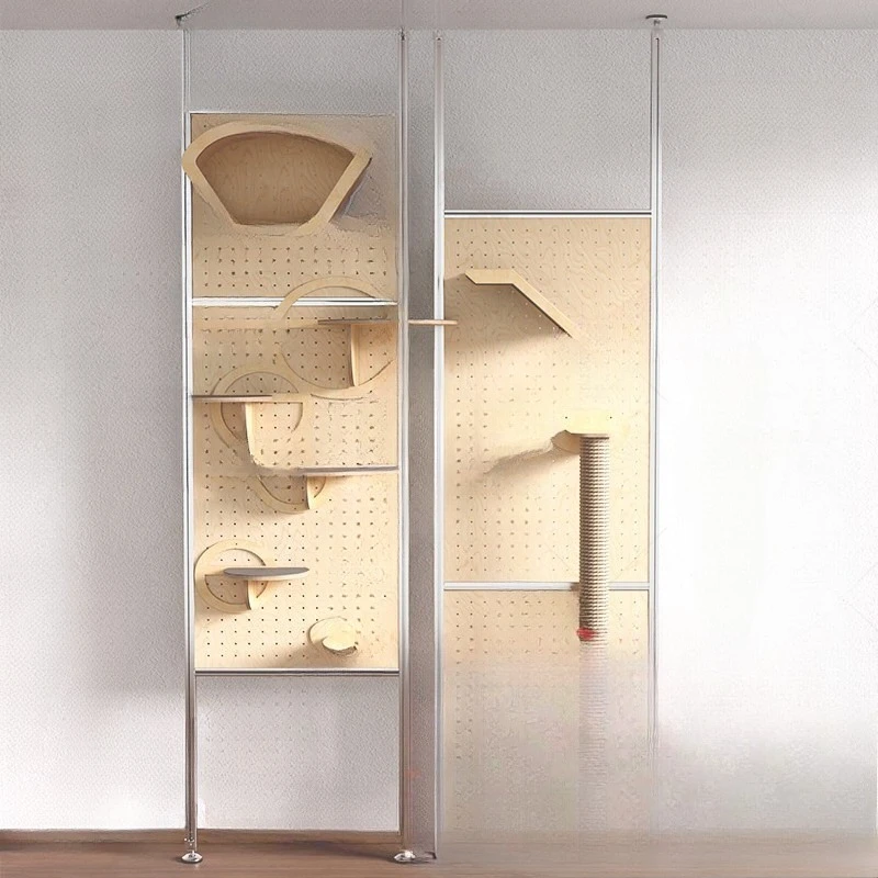 Cat free punching and changeable cat wall hole board