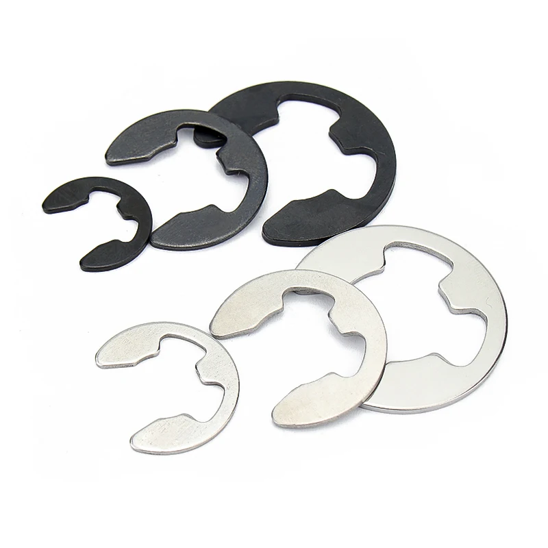 10/ 50/ 100pcs 304 Stainless Steel/ 65# Mn Steel E Clip Circlip Retaining Ring Washer M1.2 M1.5 M2 M3 M3.5 M4 M5 M6 M7 M8 to M13