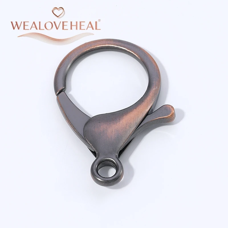 armband verschluss，34,5mm Antik-Bronze Messingbeschichteter Großer Karabinerhaken Endverbinder DIY Schmuckzubehör für Armband- und Halsketten-Herstellung – Detail 18