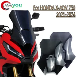 Fit For HONDA XADV 750 2021 2022 2023 2024 X-ADV 750 2021-2024 XADV750 Motorcycle Black Windshield Windscreen Visor XADV750