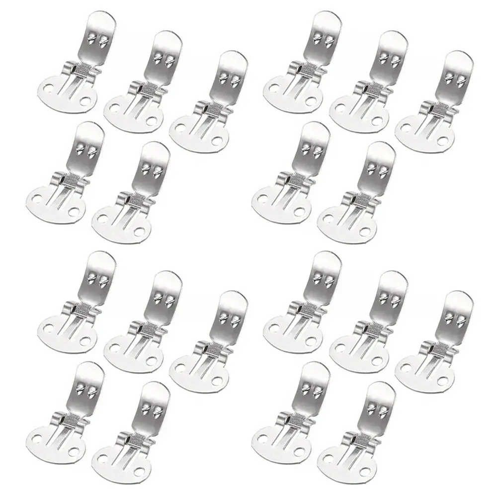 20Pcs/lot Craft Shoes Accessories Stainless Steel Shoes Flower Clips Shoes Ornament Holder Shoe Buckles Clamp