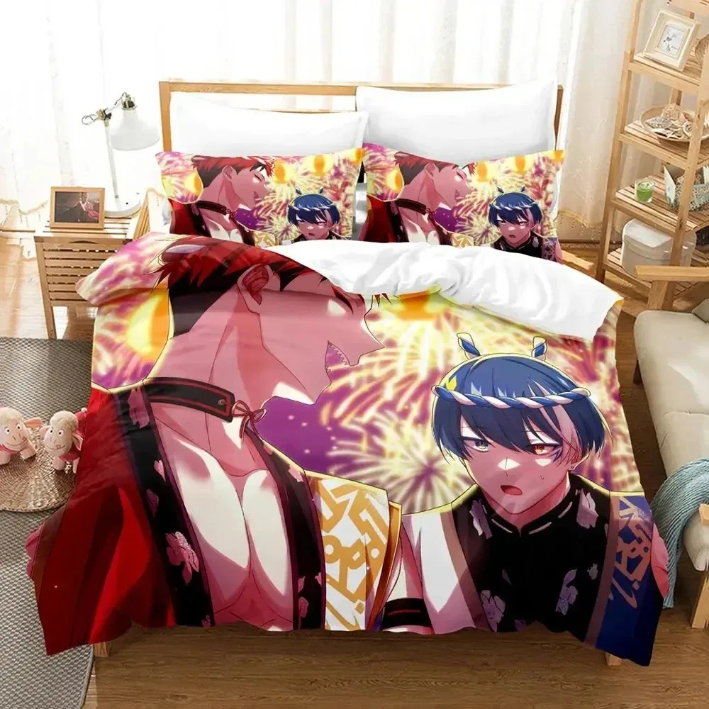 Anime Technoroid Overmin Bedding Set Duvet Cover Bed Set Quilt Cover Pillowcase Comforter king Queen Size Boys Adult Bedding Set