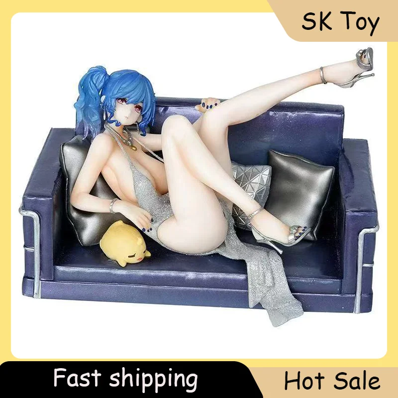

15cm Two-dimensional Beautiful Girl Sofa Dress GK USS St. Louis Action Figure Anime Peripherals Ornaments Gifts Decorations