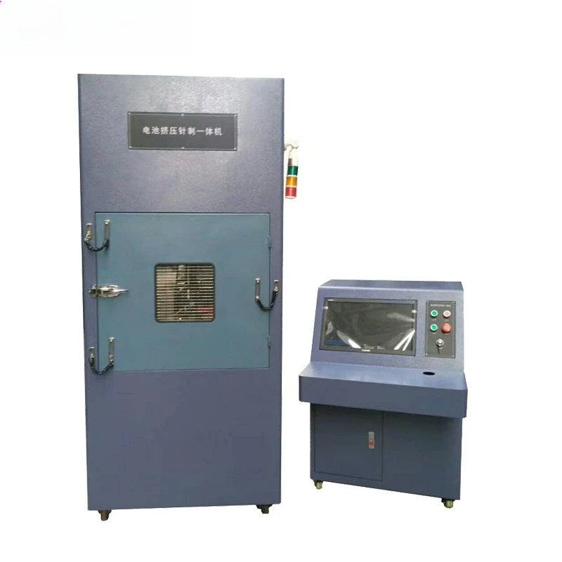 

Battery combustion explosion-proof testing device extrusion needle punching machine test
