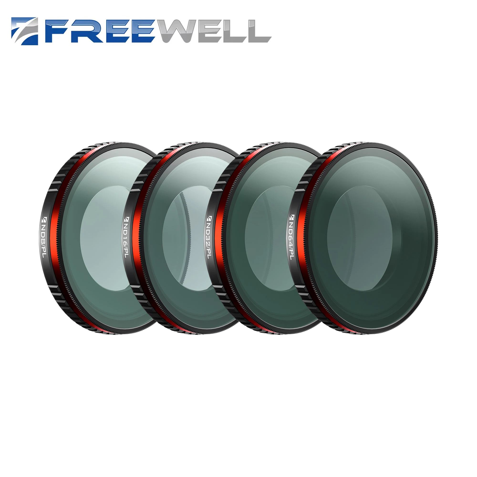 Freewell Bright Day Filter Kit 4 Pack ND8/PL,ND16/PL,ND32/PL and ND64/PL Filters for Insta360 GO Ultra Photography Accessories