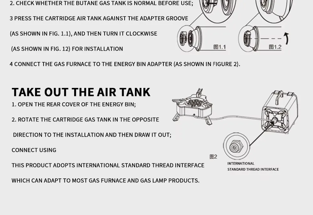 BRS Outdoor Reise-Camping-Picknick Energie-Speicher 4-in-1-Ausgang Gaspropan-Tank Zentraleinheit Behälter Flaschenkoffer BRS-Q5 – Detail 7