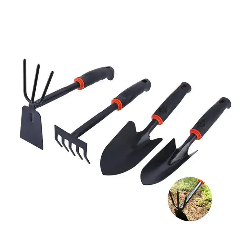 

Garden Tools Set Planting With Wide Narrow Shovel Rake Hoe Garden Digging Loose Soil Plant