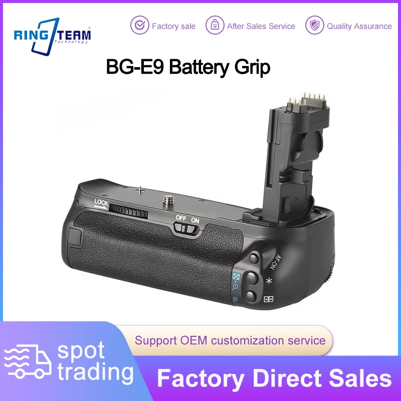 

BG-E9 Battery Grip for Canon EOS 60D 60DA Digital Cameras Vertical Grip BG-E9H BG-60D - Enhanced Control And Battery Life
