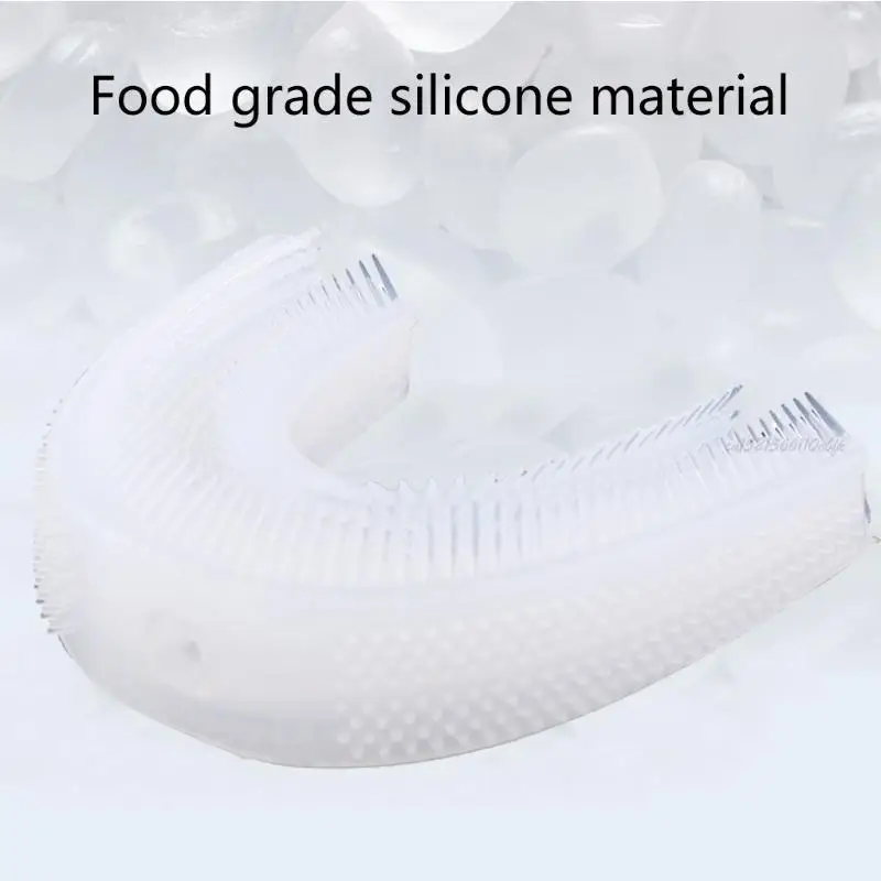 27RB Durable U-shaped Transparent Silicone Replacement for Head for Ultrasonic Toothb