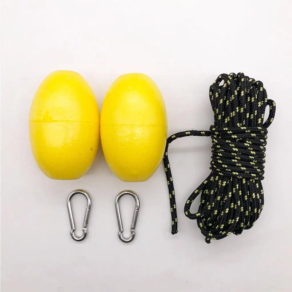 

Outdoor Kayak Anchor Float Rope Buoy Throw Line Buoyant Accessories W/ Clip