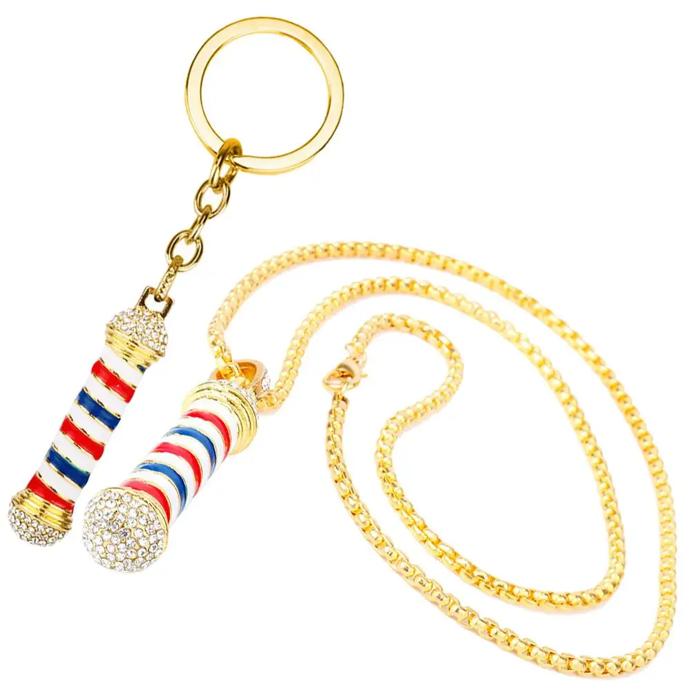 

Turning Light Necklace Pendants Barber Key Chain Tool Chains Golden Primary School