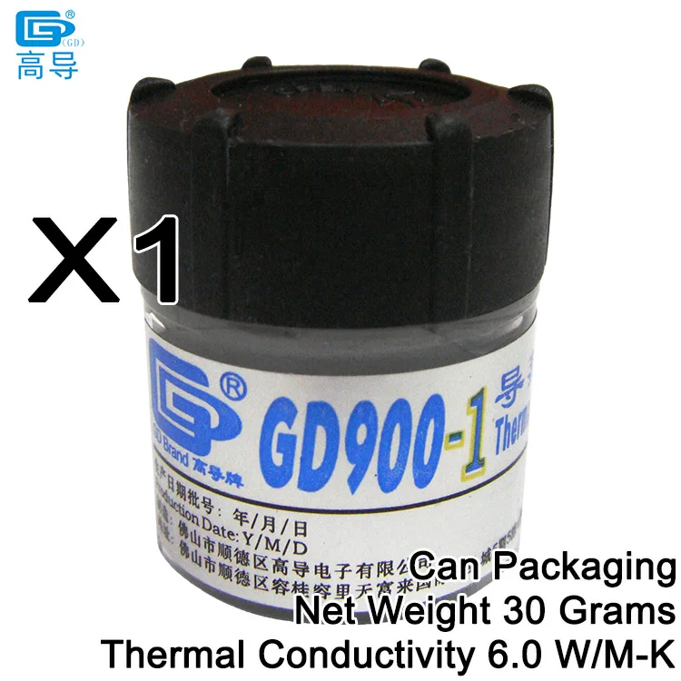Nettogewicht 3/30/150 gram grijs GD900-1 thermisch geleidende vetpasta gips koellichaamverbinding voor CPU GPU LED BX CB CN ST