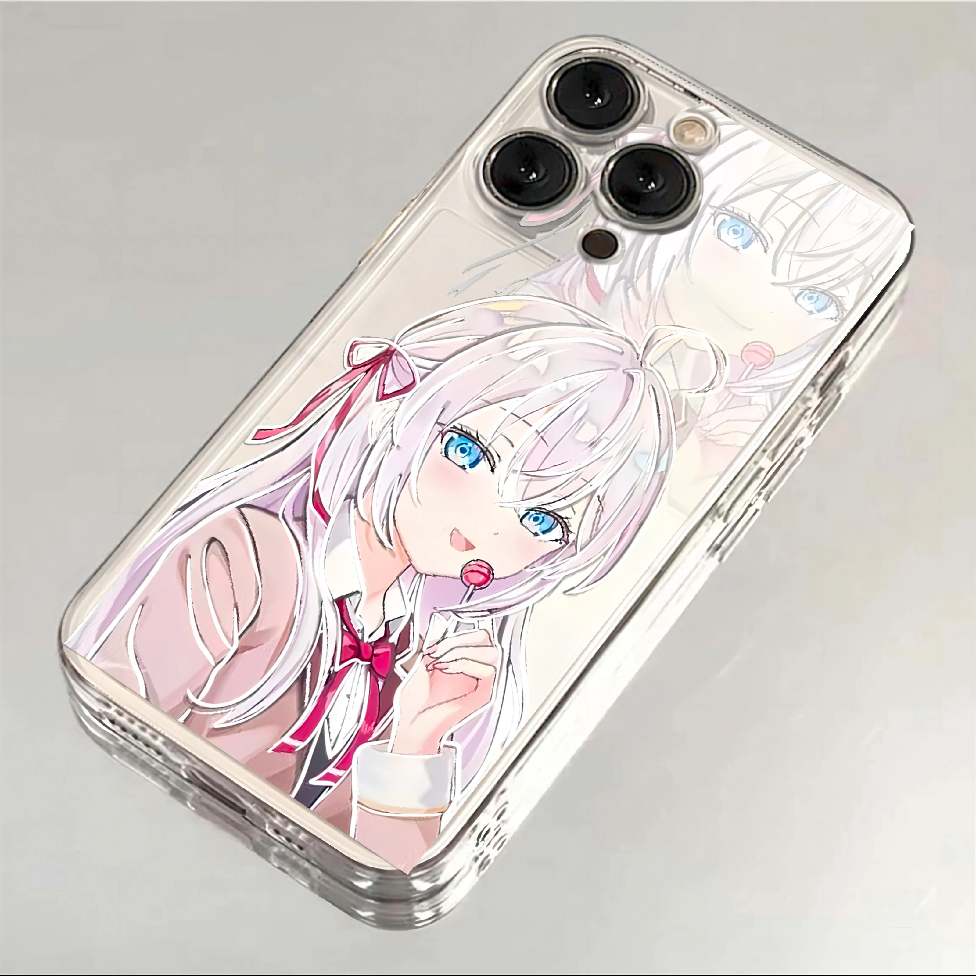 Kawaii Anime Girl Alya Phone Case For iPhone 16 15 14 13 12 11 Mini Pro Max X XR XSMax 7 8 Plus SE20 Transparent Cover image 5