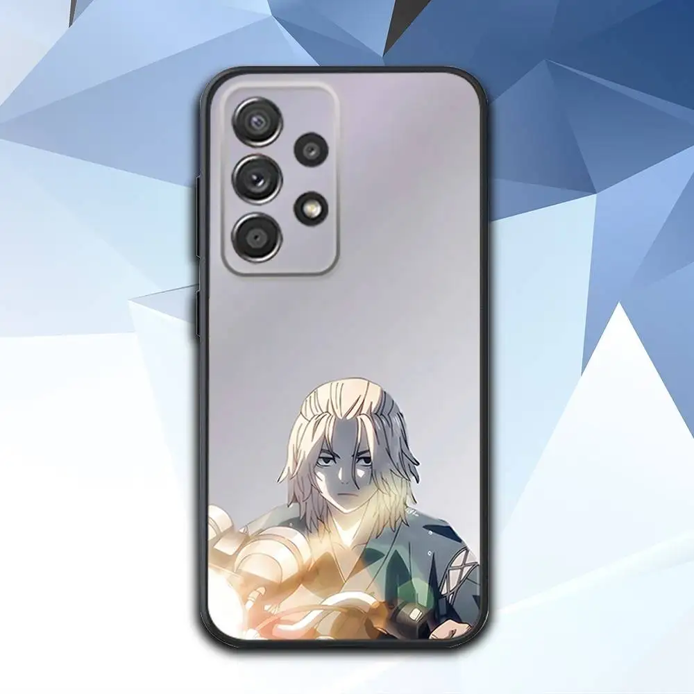 T-Tokyo Cool Revengers coque de téléphone pour Samsung S 25,24,23,22,30,21,10,9,Ultra,Plus,Lite,FE,4,5 G coque noire souple