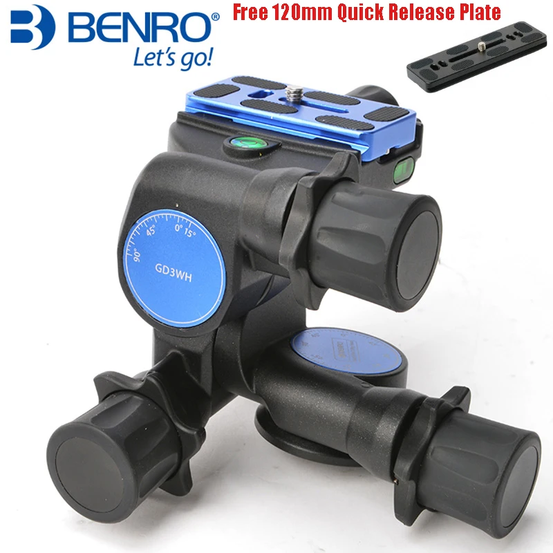 

BENRO GD3WH 3-way Geared Head Tripod Head Aluminum Pan/tilt Head