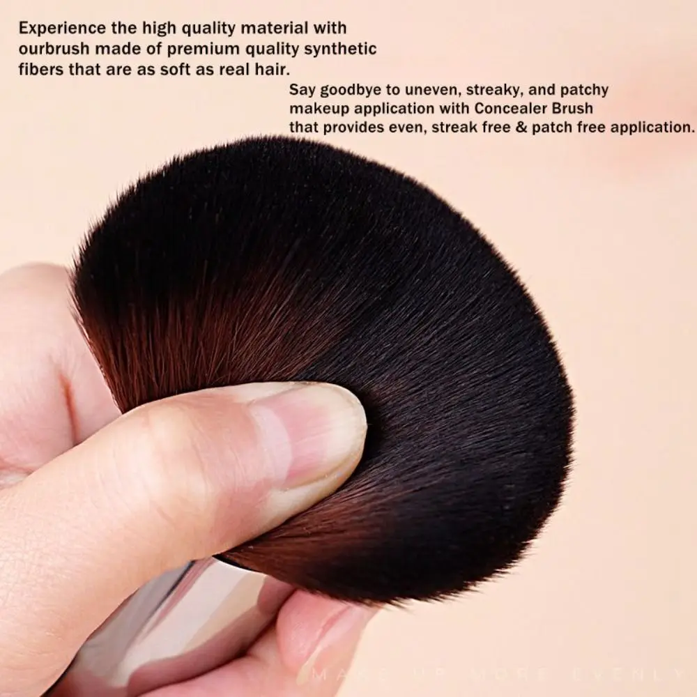 Wooden Handle Foundation Brush New Say Goodbye to Uneven Artificial Fiber Powder Brush Smooth Makeup Tool Concealer Brush