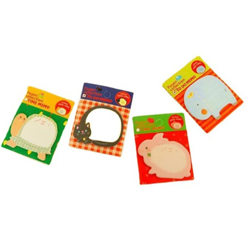 22pcs Cartoon Animals Cute Sticky Notes Note Paper segnalibro creativo autoadesivo Note Paper materiale scolastico messaggio Sticker