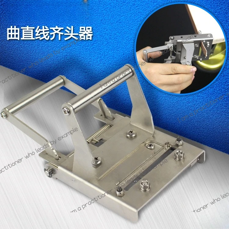 

Woodworking manual edge banding machine, flush head, edge banding edge trimmer tool, stainless steel straight line