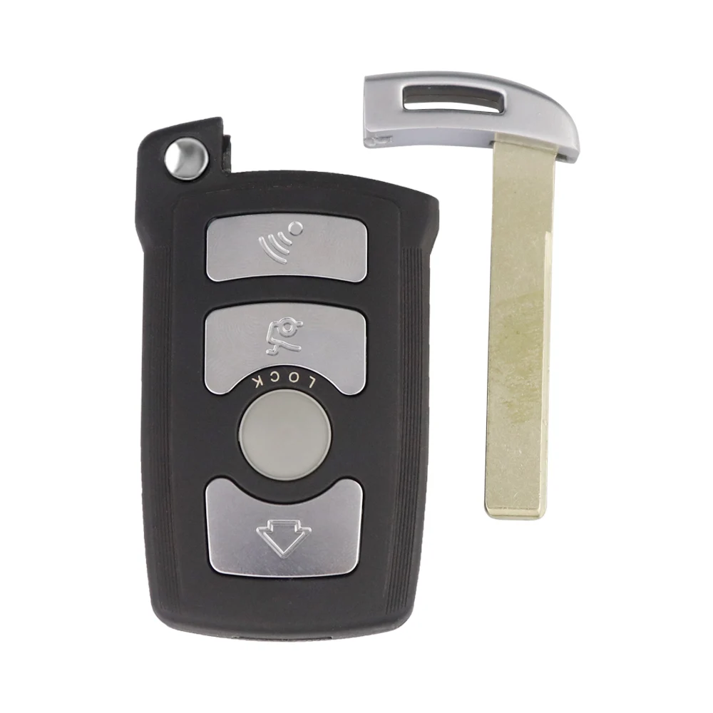 YIQIXIN 4 Button Remote Car Key Shell Fob Case For BMW 3 5 6 7-Series E90 E91 E92 E60 E65 E66 E67 745i X1 X3 X4 X5 X6 Smart Key