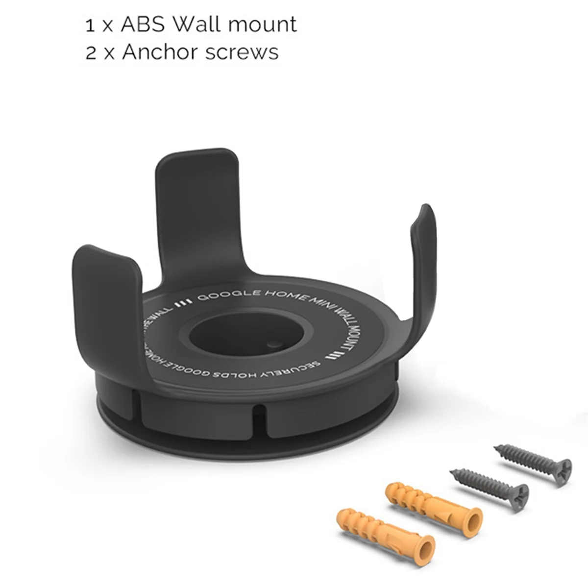 New Wall Bracket for Google Home Mini Smart Speaker Wall Clamp Bracket Voice Assistant Plug in Bedroom Audio Stand,Black