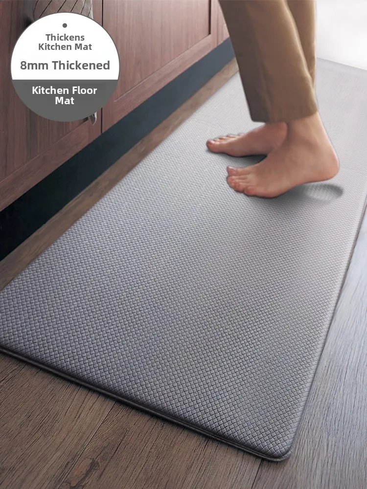 

Кухонный напольный коврик Thiened, легко чистящийся, маслостойкий, противоскользящий, из ПВХ, водонепроницаемый коврик для домашнего использования, прямоугольный коврик с яблоком