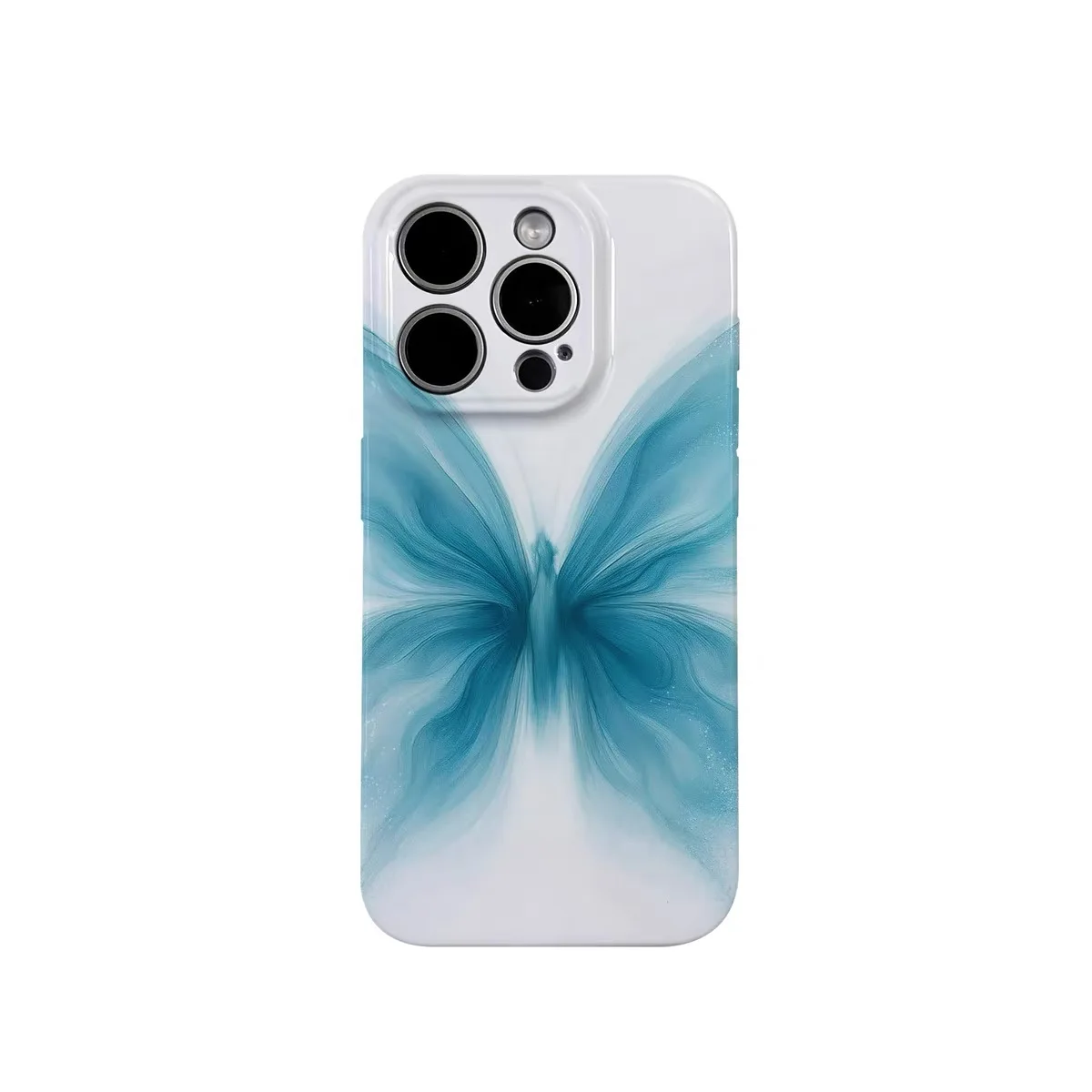 

Blue Dreamy Graffiti Butterfly Phone Case for IPHONE 17 Air 16E 15 PROMAX 14 Plus 13 12 MINI 11PRO 16Plus XR Acrylic Phone Cover