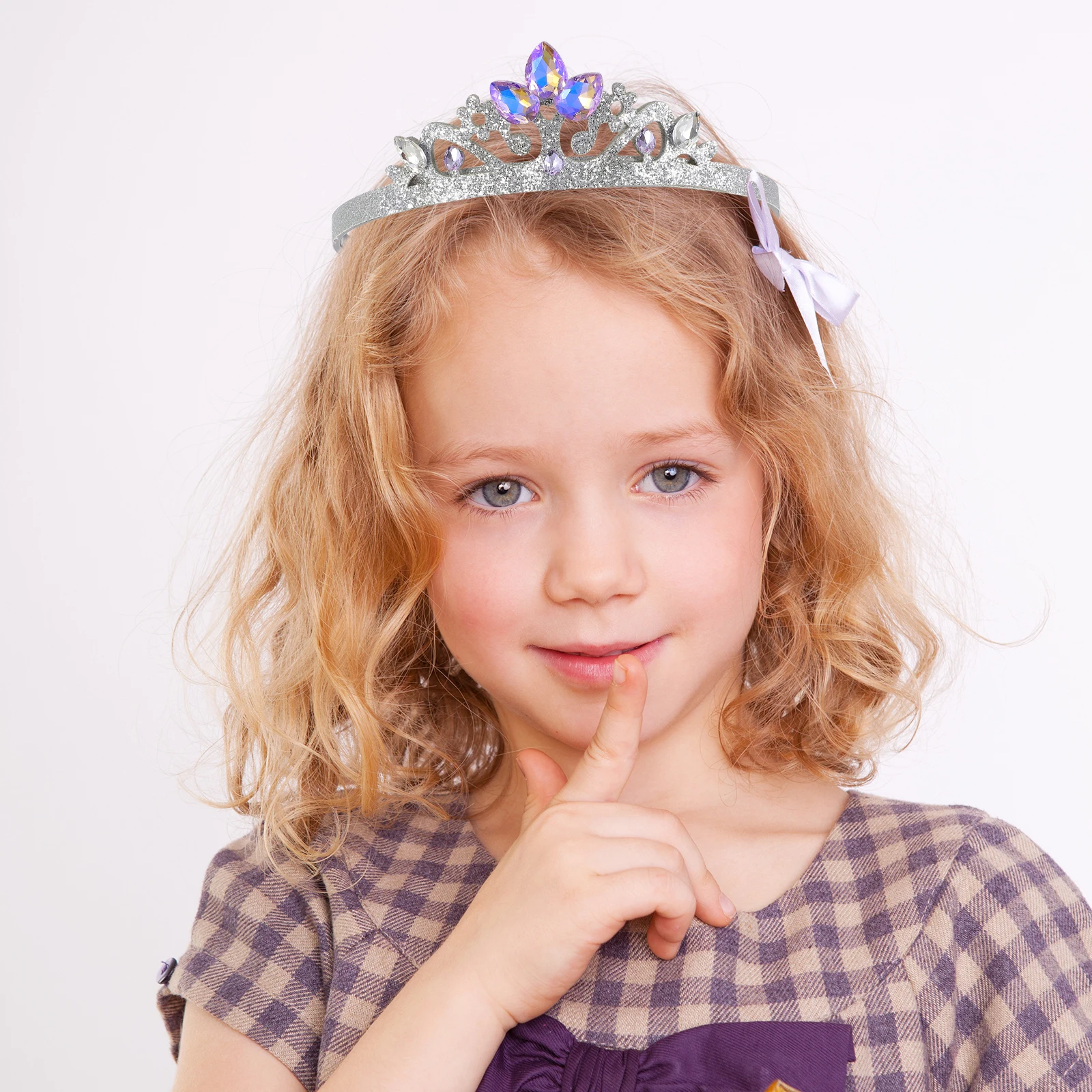 

Chic Crystal Headband For Girls Party Birthday Wedding Costume Shiny Lightweight Hair Ornament Headpiece Hair Band Tiara