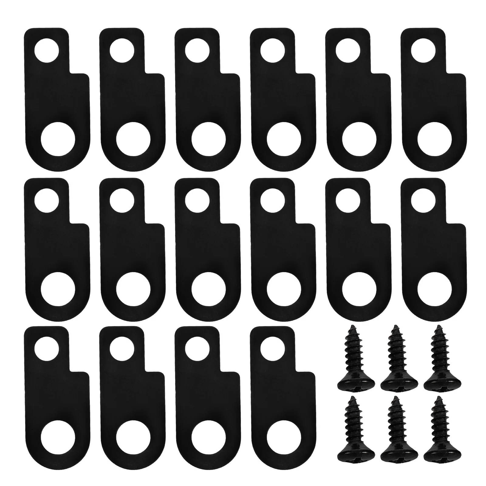

16Sets Electric Guitar Lock Clip Rugged Metal Pedal Holder Kit Tool Free Installation for Guitar Effects Board Use