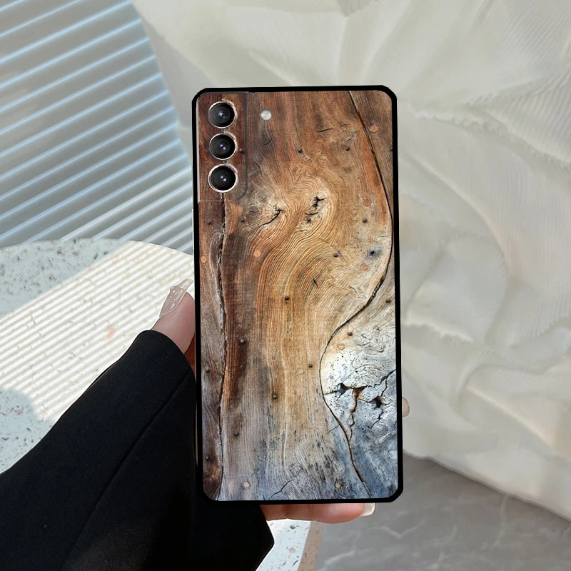 Oak Wood Texture Pattern Phone Case For Samsung Galaxy S21 S22 S23 Ultra Note 20 S8 S9 S10 Note 10 Plus S20 FE Cover