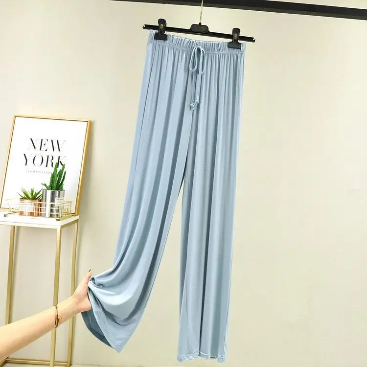 

Женские брюки с высокой талией из модала, широкие, цветные, драпированные, А-силуэт, повседневные, для работы, из ПВХ-ткани, со средней/низкой талией, весенний сезон