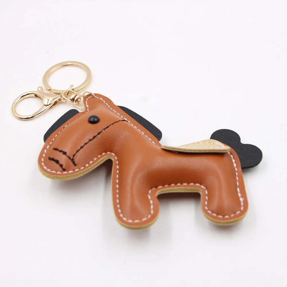 Luxury Leather Keyring Gift, Pony Handbag Pendant