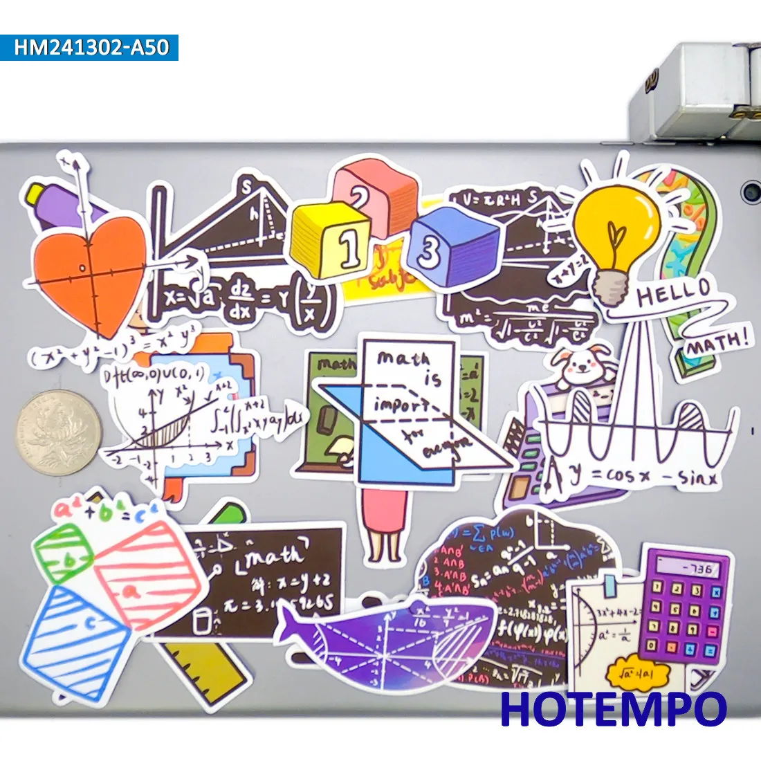مجموعة ملصقات صيغة الرياضيات، جرافيتي رسمية للعلوم الرجعية، لأجهزة الكمبيوتر المحمول وسجل القصاصات وهاتف السيارة، حزمة ملصقات ممتعة، 20/30/50 قطعة #4