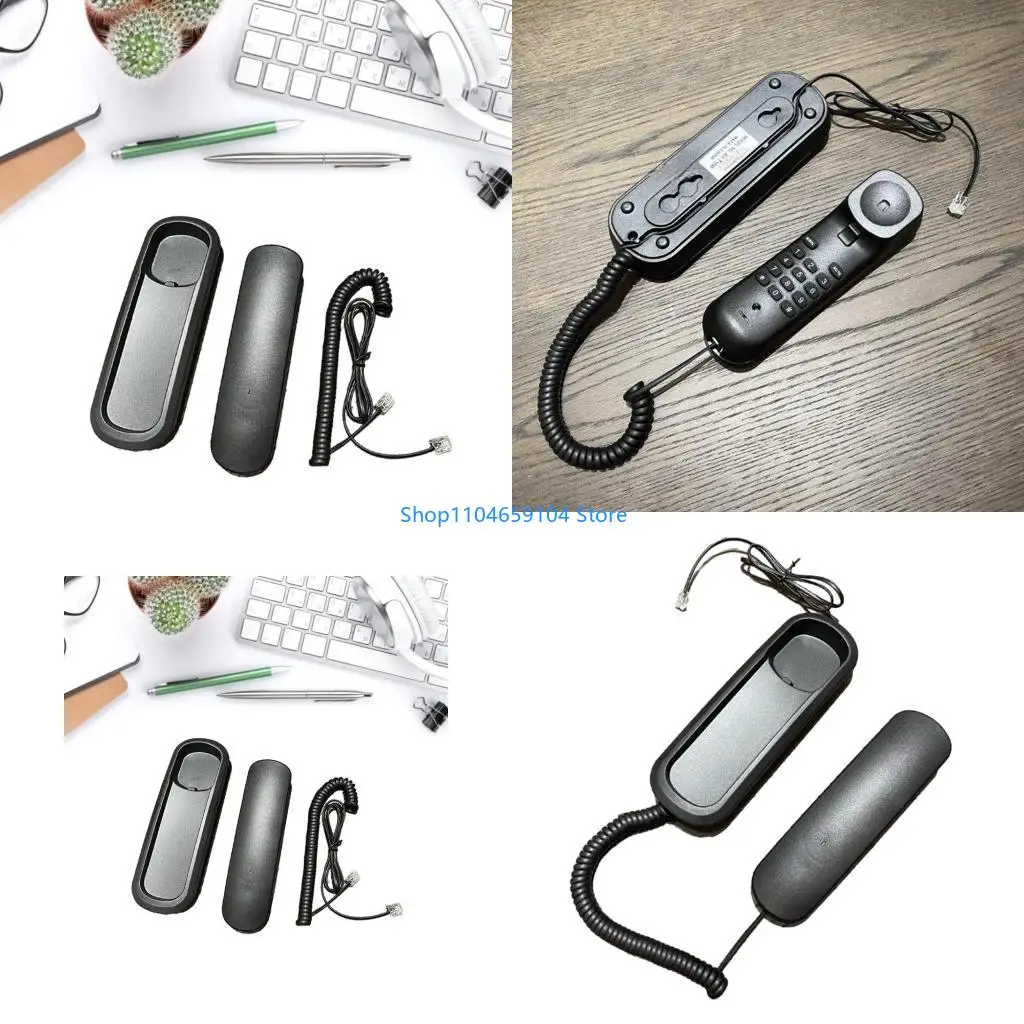 KX-1045 Wall-Mounted Telephone Desk Phone Fixed Landline Telephones Redial Pause for Home Office