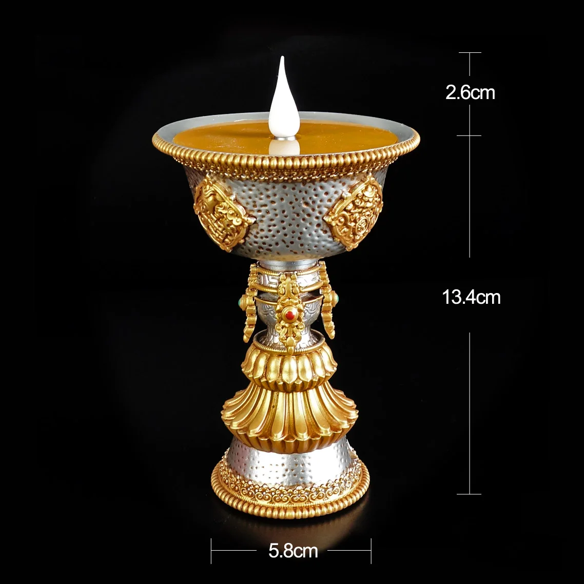 Tibetan Simulated Electronic Butter Lamp Usb-powered Smokeless and Fireless Environment-friendly LED for Buddhist Lamp