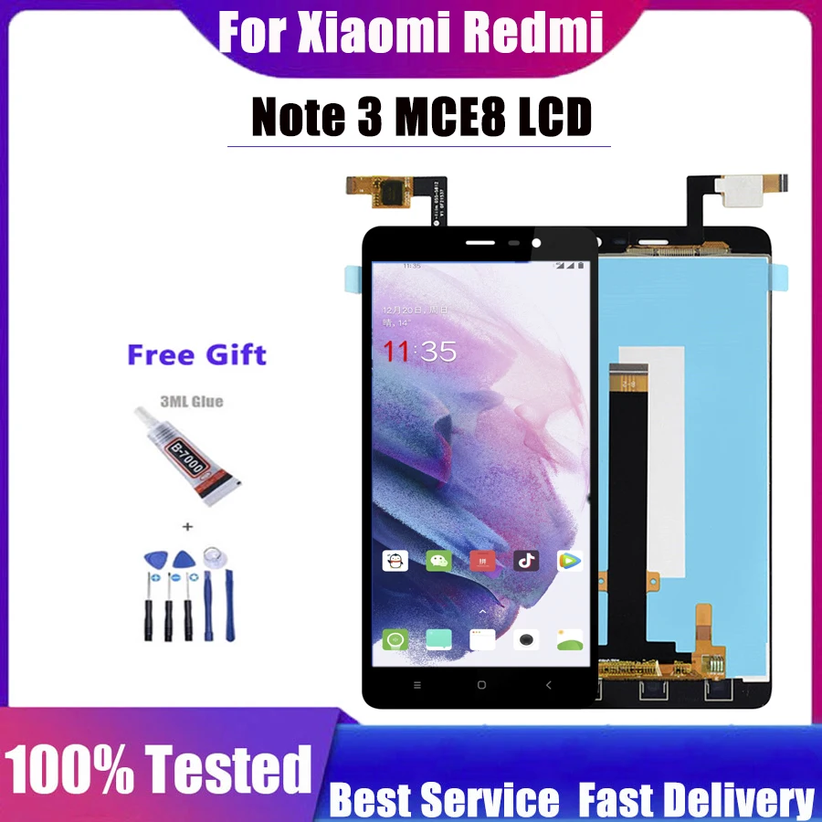 

For Xiaomi Redmi Note 3 Note3 LCD Display Screen Panel Monitor Module + Touch Screen Digitizer Glass Sensor Assembly with frame