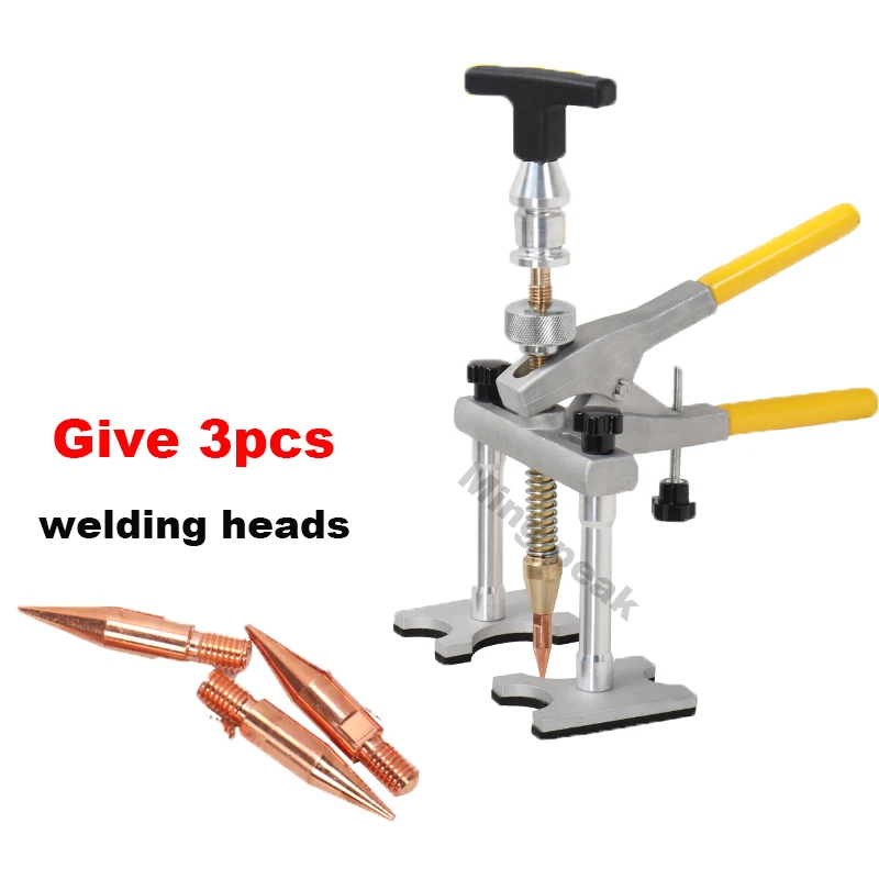 Metal Dent Quick Puller Spot Welding Puller Auto Body Repair Tool Small Horizontal Rod Lifter Spot Welding Head Accessories