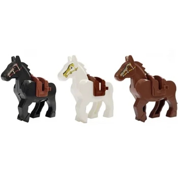 Middeleeuwse Bouwstenen Oude Militaire Accessoires Uitrusting Oorlogspaard Speelgoed Geschenken