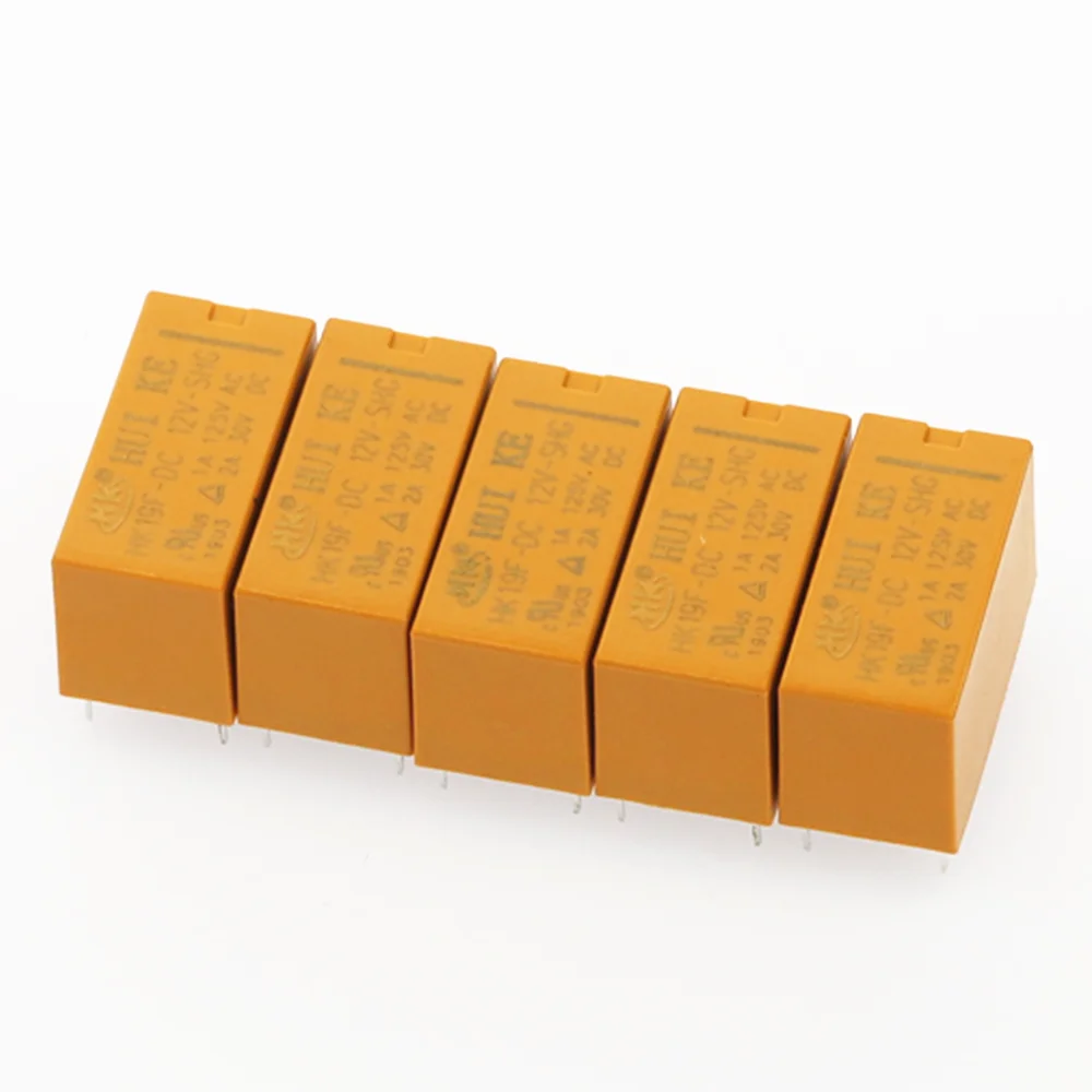 5PCS Relay HK19F-DC3V-SHG HK19F-DC5V-SHG HK19F-DC12V-SHG HK19F-DC24V-SHG HK19F 3V 5V 12V 24V 8PIN