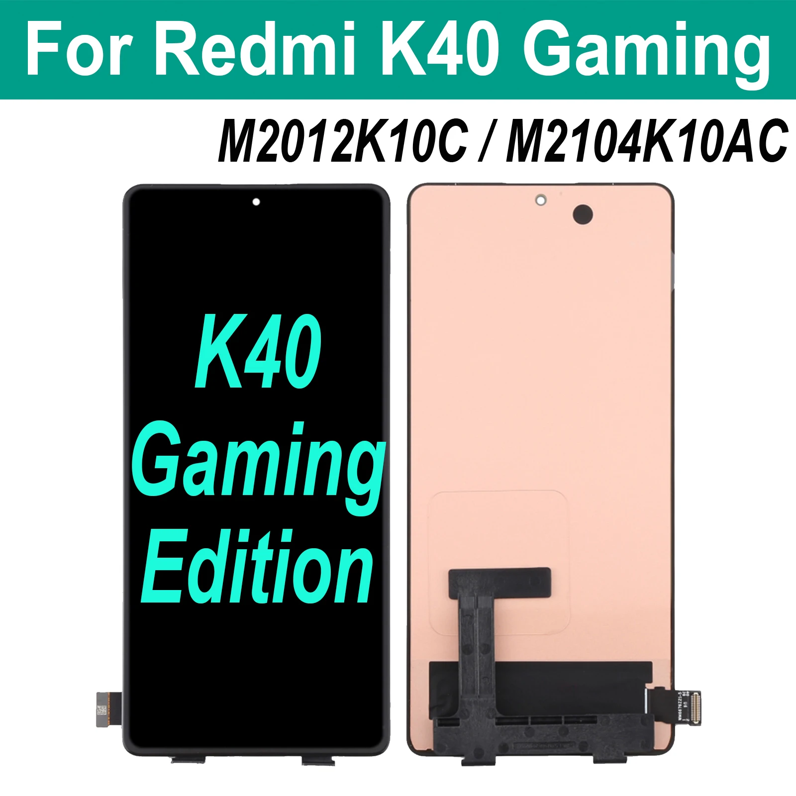 

AMOLED дисплей 120 Гц для Xiaomi Redmi K40 Gaming Edition M2012K10C M2104K10AC, сенсорный экран с дигитайзером в сборе