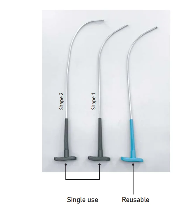 Quick Endotracheal Tube Placement EOS Disinfecting Type Reusable Rigid Metal Intubating Stylet for Video Test Tubes