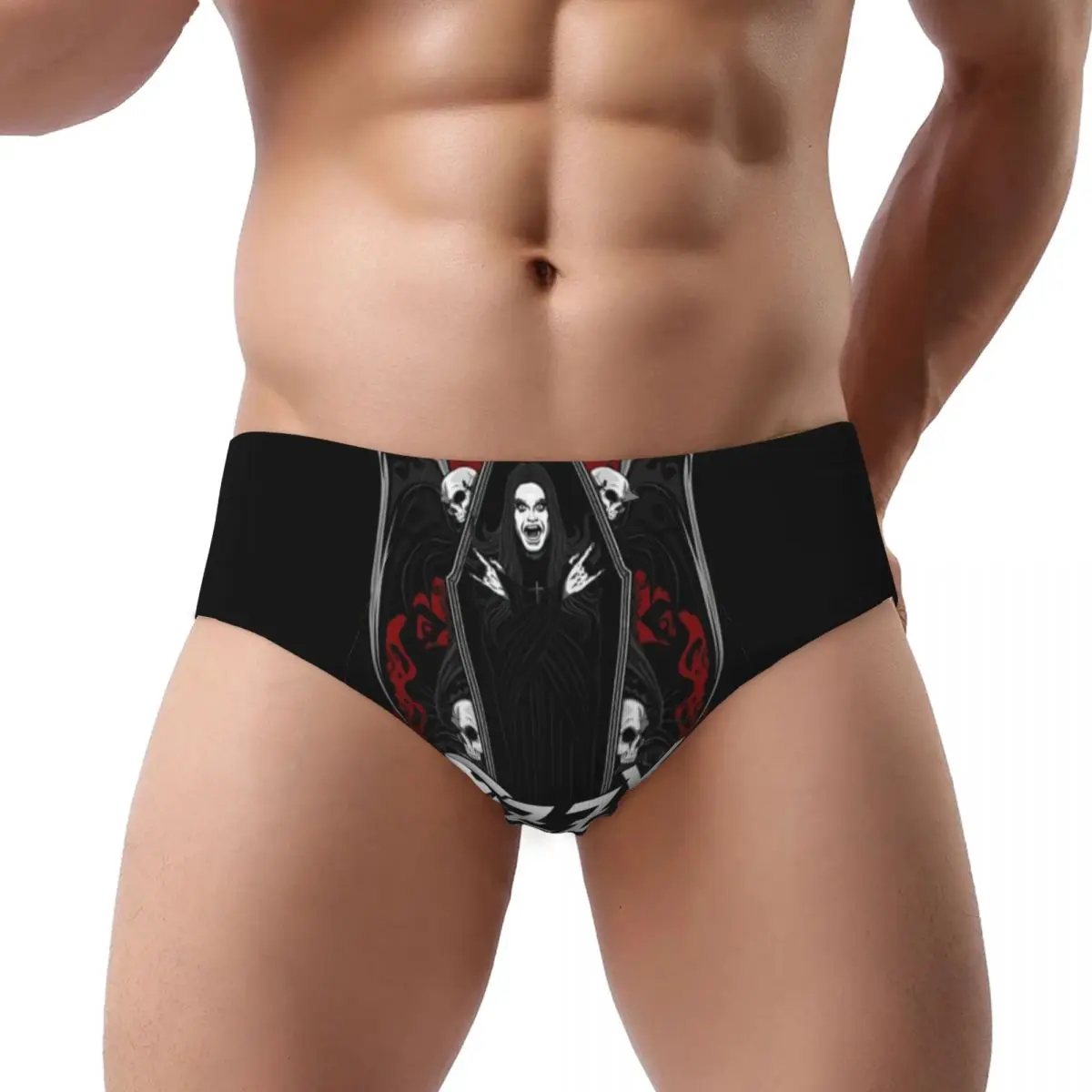 

Мужские трусы Ozzy Osbourne на заказ, эластичные британские трусы в стиле хэви-метал, рок-музыка, трусы для певицы, нижнее белье