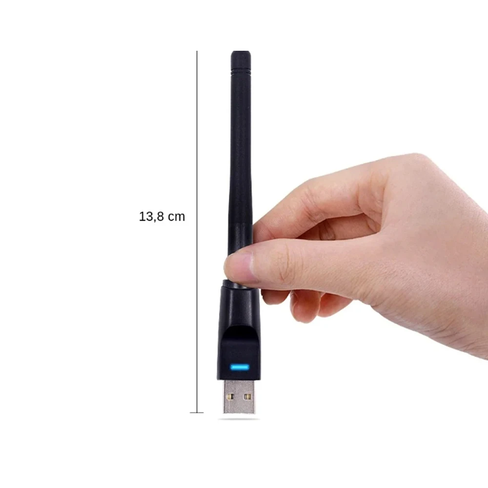 150Mbps MT7601 Mini USB WiFi Adapter 2.4GHz Wireless Network Card 802.11 b /g/n WiFi Receiver LAN Dongle For Set Top Box RTL8188