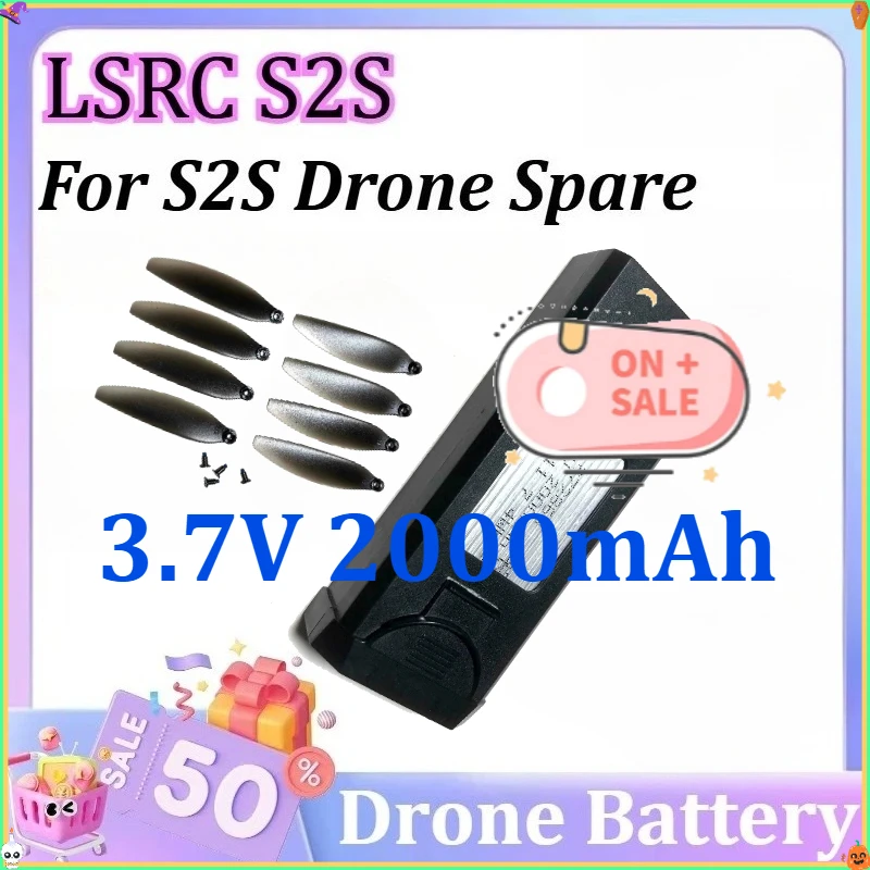 

LSRC S2S Propellers for S2S Drone Spare Paddles S2S Replacement Blade Accessories Parts Drone Batterys 3.7V 2000mAh