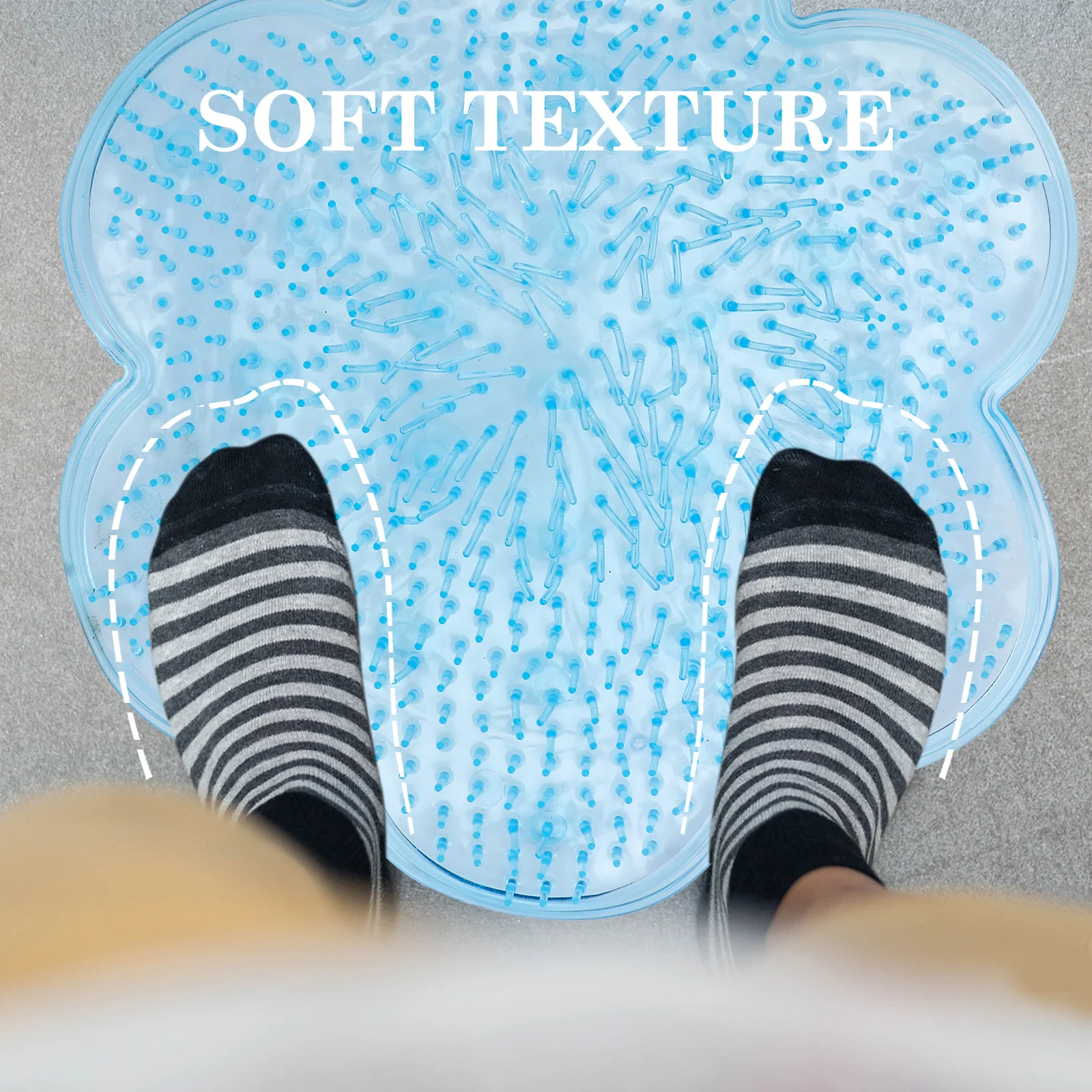

Eco-Friendly Non-Slip Bath Mat Shower Floor Rug Bathtub Massage Scrubber Waterproof Bath Mats For Bathroom Stall Bathtub
