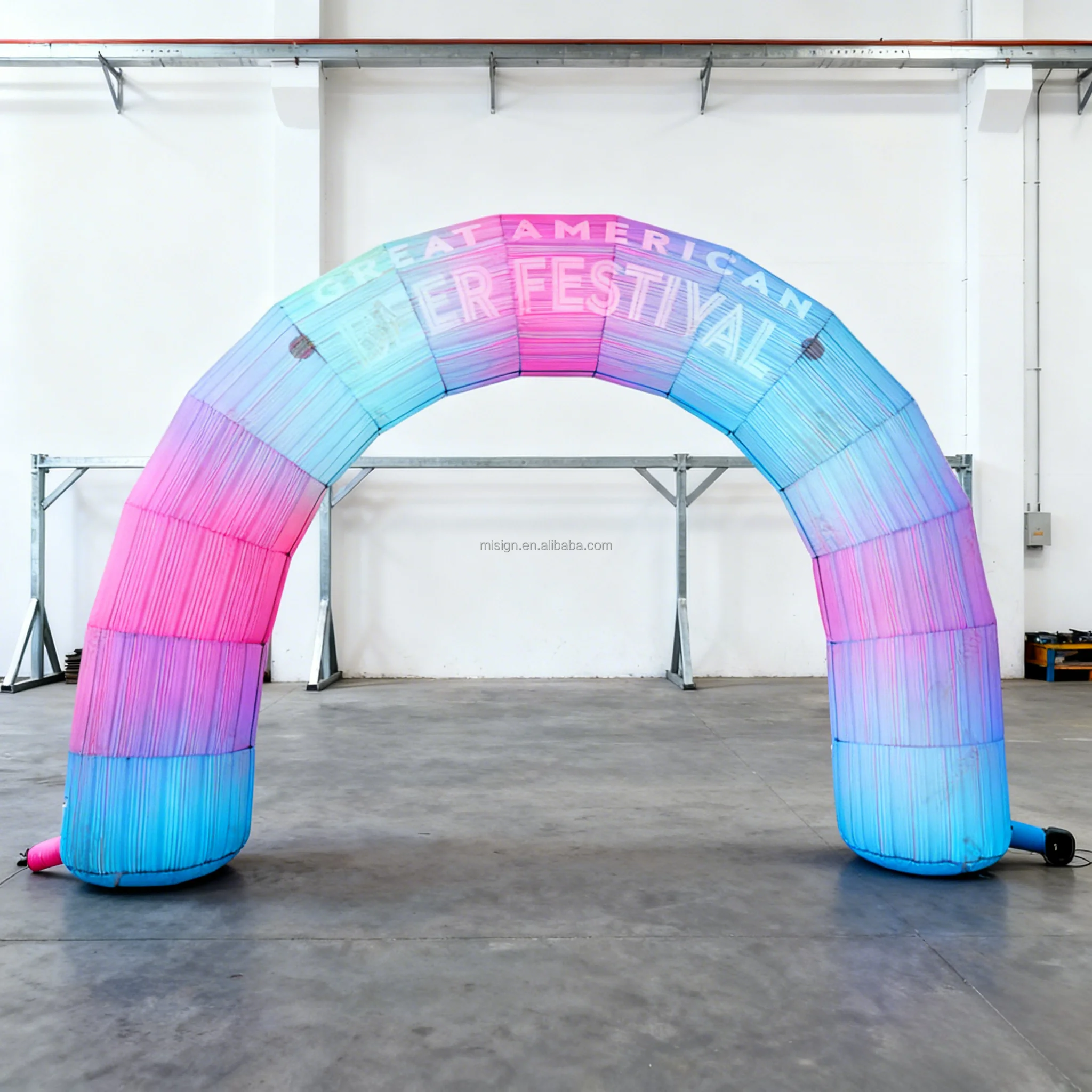 High Quality Oxford Inflatable Spider Arch Windproof UV Resistant Custom Logo Printing for Sports Events Marathon Finish Line